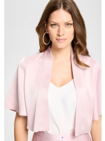 Swing Satin Bolero mit weiten ?rmeln 697 Soft pink