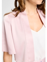 Swing Satin Bolero mit weiten ?rmeln 697 Soft pink