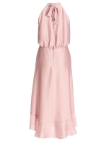 Swing Cocktailkleid aus Satin mit Volant 697 Soft pink