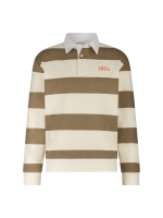 Supply en Co Quin Striped Sweat Polo 2002 Tabacco