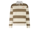 Supply en Co Quin Striped Sweat Polo 2002 Tabacco