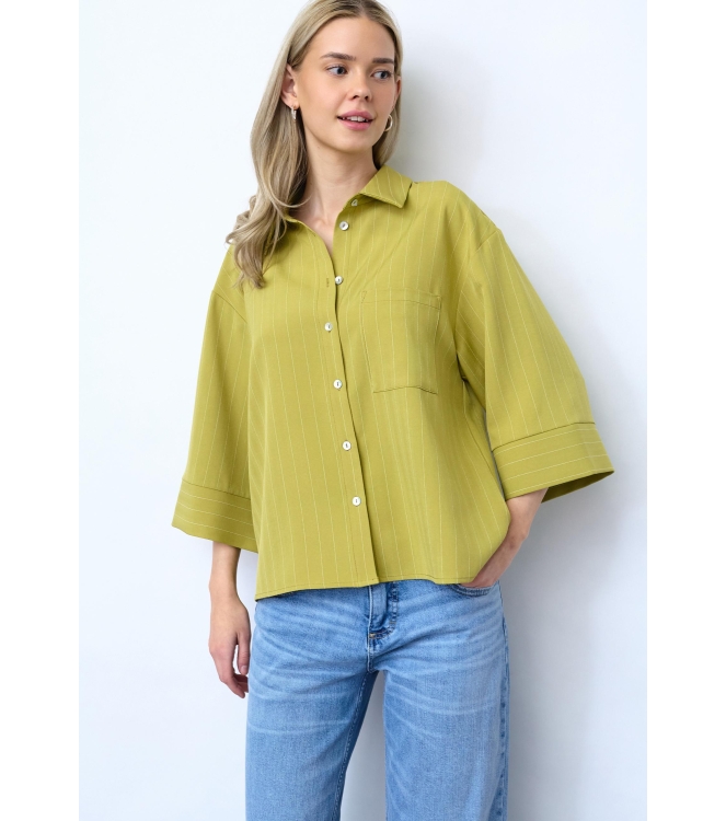 Sisters Point Shirts Lime Pinstripe