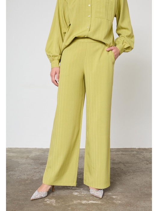 Sisters Point Pants Lime Pinstripe