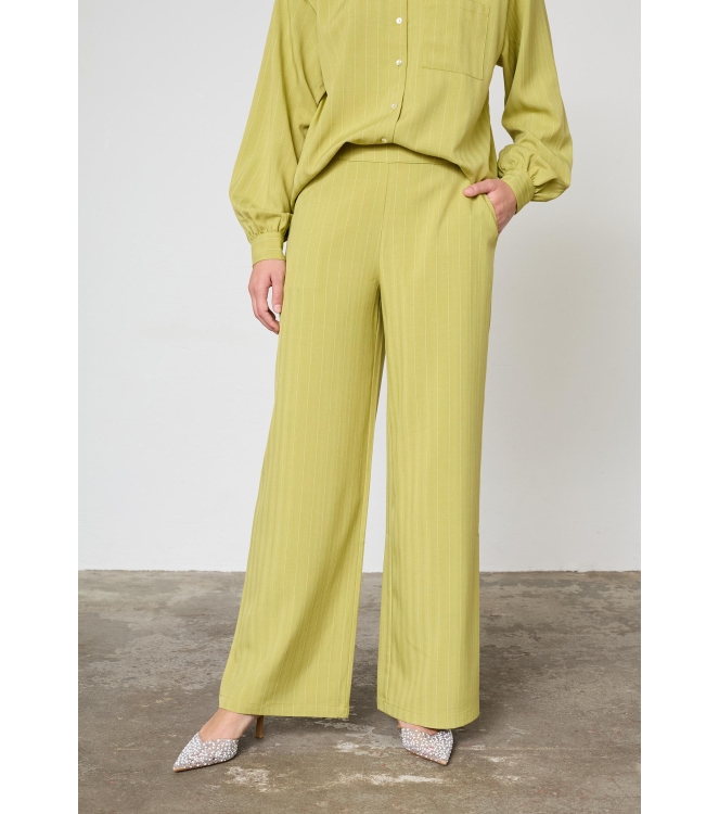 Sisters Point Pants Lime Pinstripe