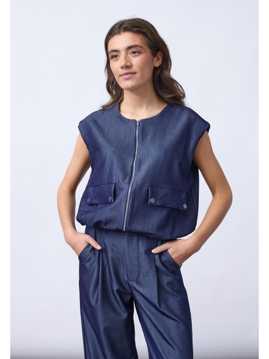Sisters Point Vest Denim