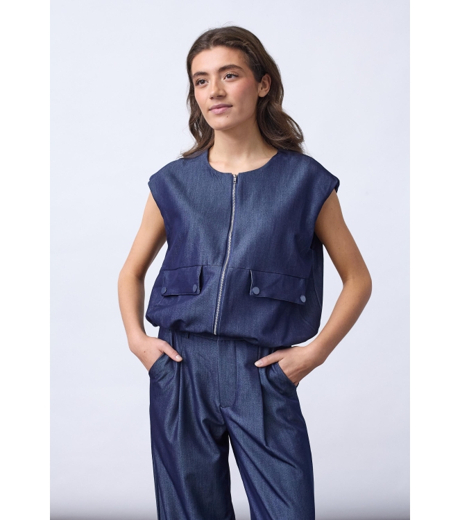 Sisters Point Vest Denim