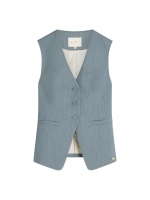 Josh V REIGN fitted gilet 625 sky blue melange