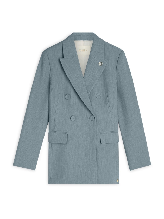 Josh V KASSIDY fitted blazer 625 sky blue melange
