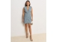 Josh V HENLEY wrap dress 625 sky blue melange