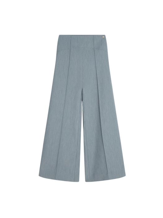Josh V MICHELLA high-waisted wide leg trousers 625 sky blue melange