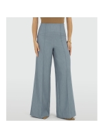 Josh V MICHELLA high-waisted wide leg trousers 625 sky blue melange