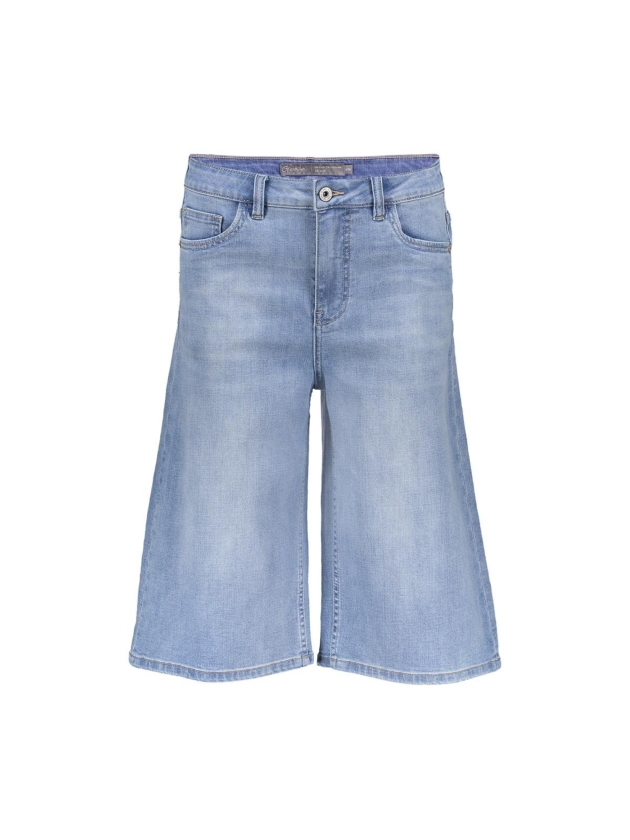 Geisha Jeans short long 835 Stonebleach denim