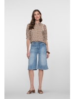 Geisha Jeans short long 835 Stonebleach denim