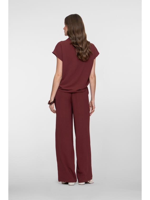 Geisha Pants crinckle 481 Cherry