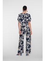 Geisha Pants naive flower 675 Navy