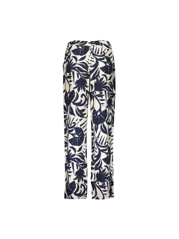 Geisha Pants naive flower 675 Navy
