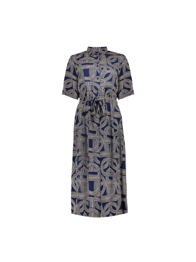 Geisha Dress AOP 675 Navy