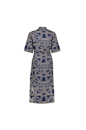 Geisha Dress AOP 675 Navy