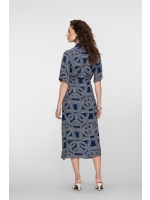 Geisha Dress AOP 675 Navy