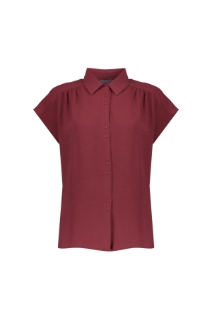 Geisha Blouse crinckle 481 Cherry