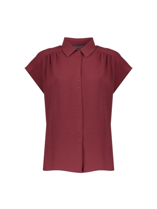 Geisha Blouse crinckle 481 Cherry