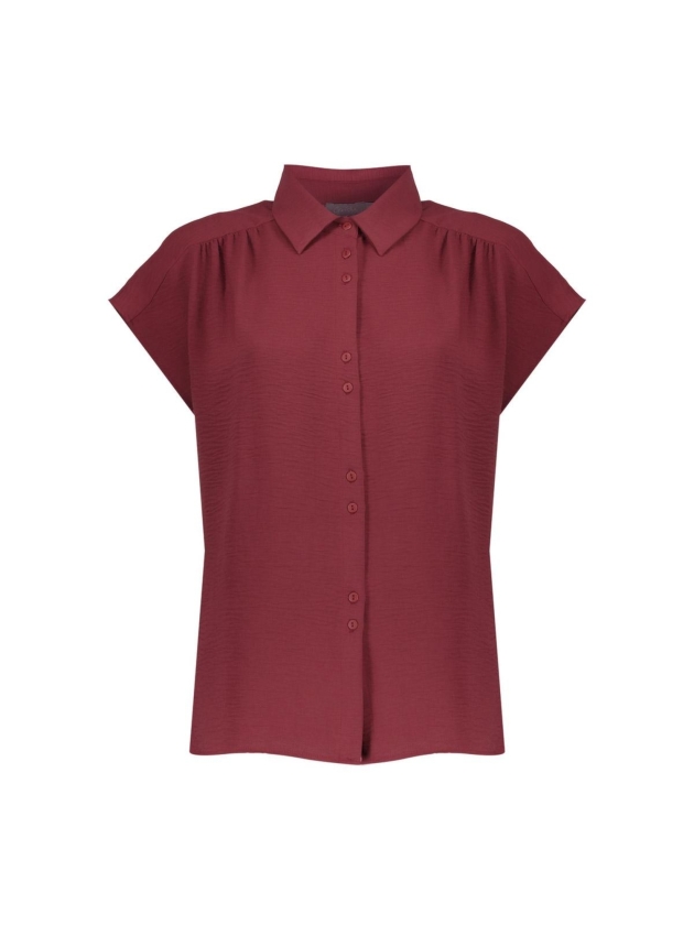 Geisha Blouse crinckle 481 Cherry
