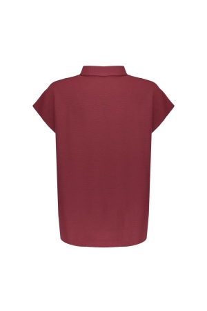 Geisha Blouse crinckle 481 Cherry