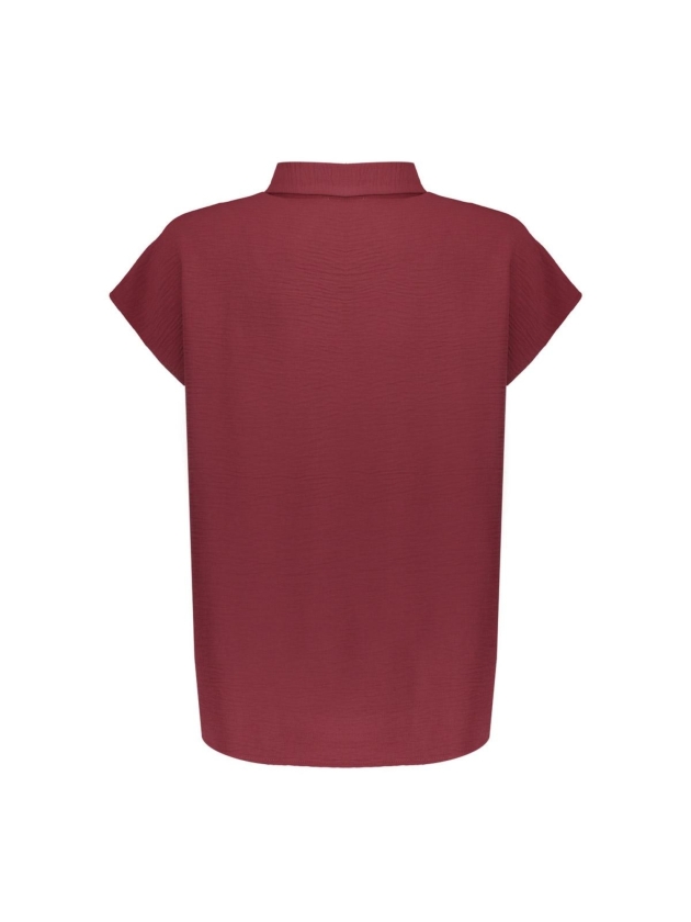 Geisha Blouse crinckle 481 Cherry