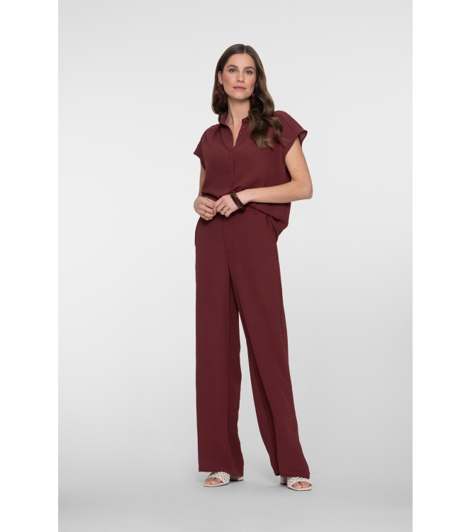 Geisha Blouse crinckle 481 Cherry