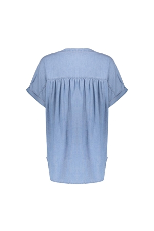 Geisha Top lyocell ropes 830 Bleached denim