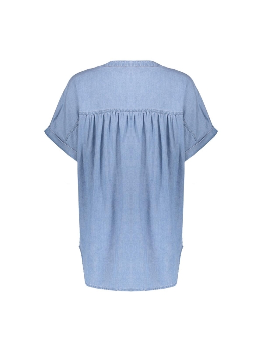 Geisha Top lyocell ropes 830 Bleached denim