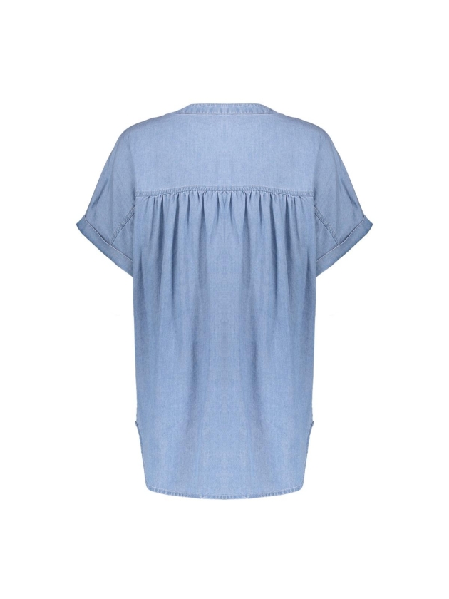 Geisha Top lyocell ropes 830 Bleached denim