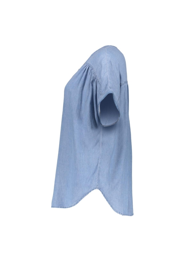 Geisha Top lyocell ropes 830 Bleached denim