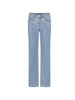 Red Button De Colette Flowerprint Denim is een 108 Bleach