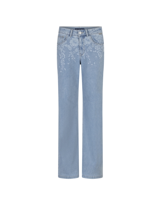 Red Button De Colette Flowerprint Denim is een 108 Bleach