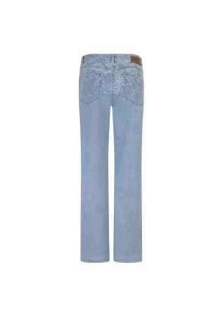 Red Button De Colette Flowerprint Denim is een 108 Bleach
