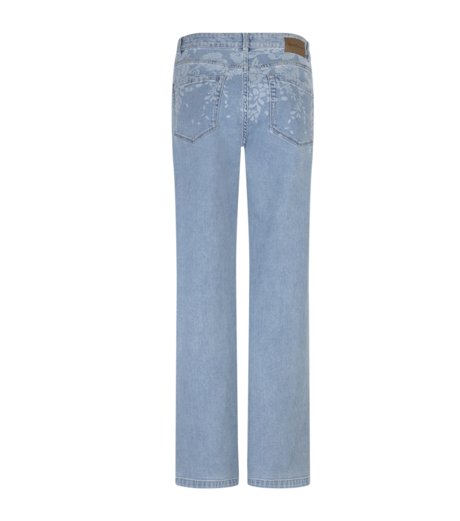 Red Button De Colette Flowerprint Denim is een 108 Bleach