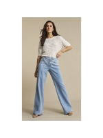 Red Button De Colette Flowerprint Denim is een 108 Bleach