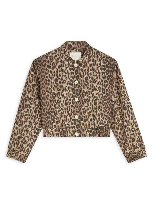 Josh V NADINE bomber jacket with leopard print 604 leopard brown