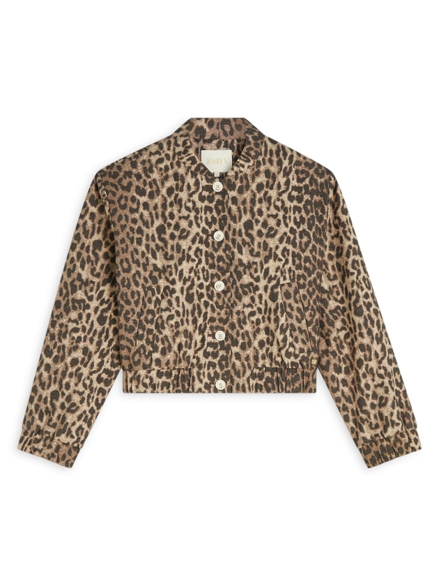 Josh V NADINE bomber jacket with leopard print 604 leopard brown