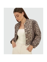 Josh V NADINE bomber jacket with leopard print 604 leopard brown