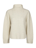 Neo Noir Anda Cable Knit Blouse Ivory