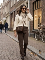 Neo Noir Anda Cable Knit Blouse Ivory