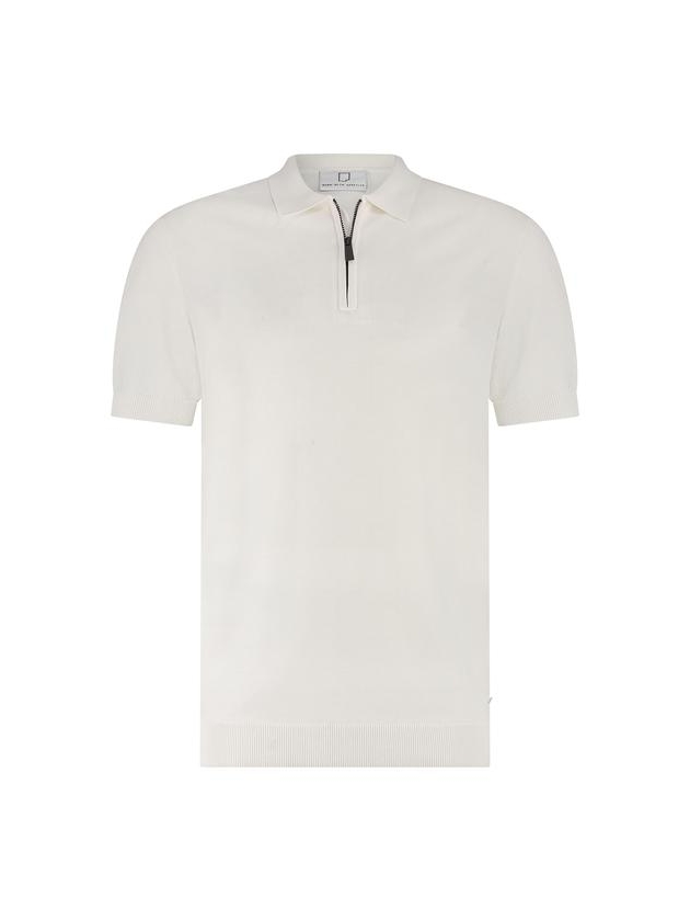 Born with Appetite Dan Knitted Polo Ss 1002 Offwhite