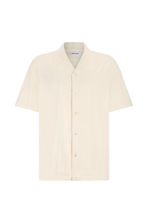 Supply en Co Clyde Knitted Shirt Ss 1002 Offwhite