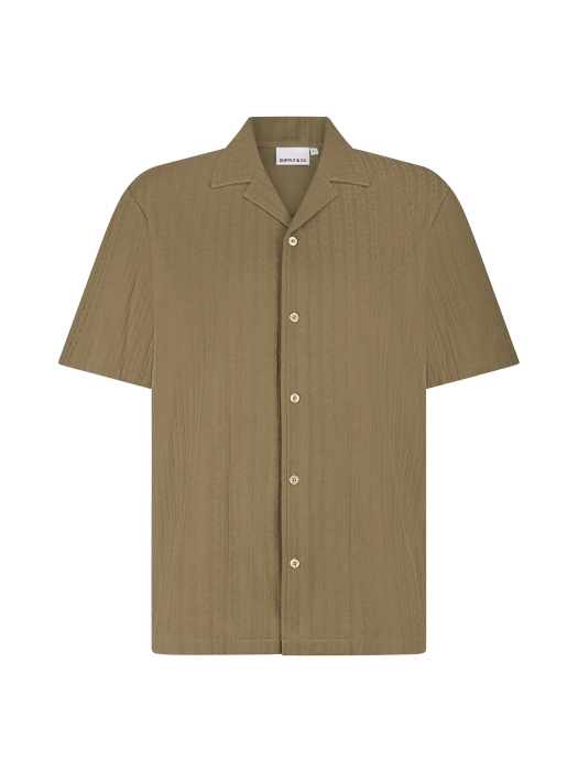 Supply en Co Clyde Knitted Shirt Ss 2002 Tabacco