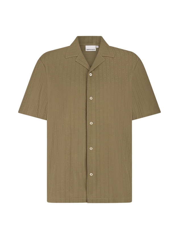 Supply en Co Clyde Knitted Shirt Ss 2002 Tabacco