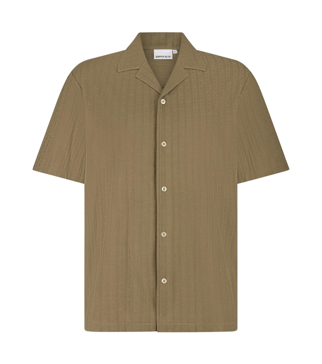 Supply en Co Clyde Knitted Shirt Ss 2002 Tabacco