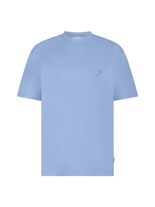 Supply en Co Abdon T-shirt With Backprint 4003 Light blue