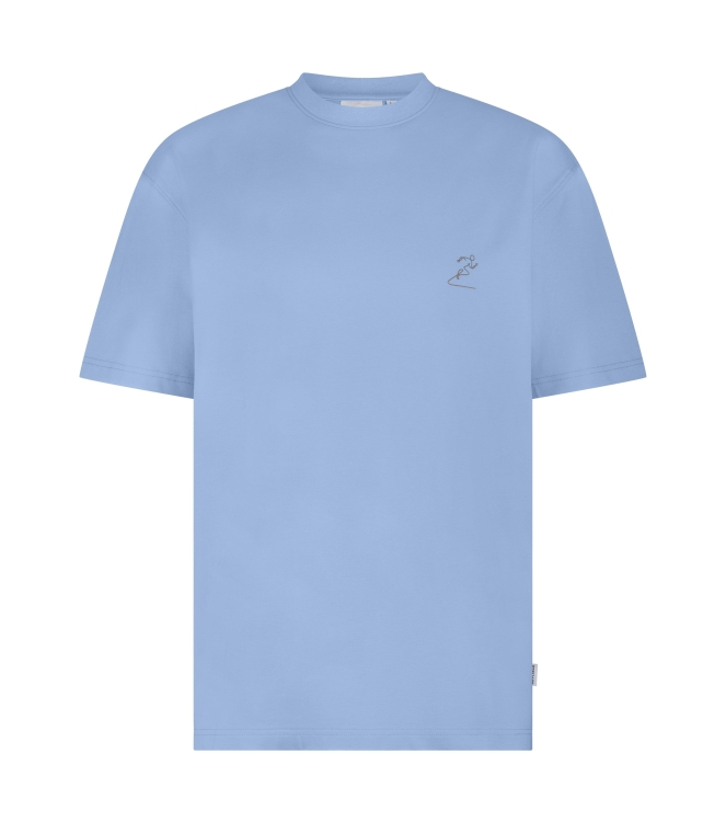 Supply en Co Abdon T-shirt With Backprint 4003 Light blue